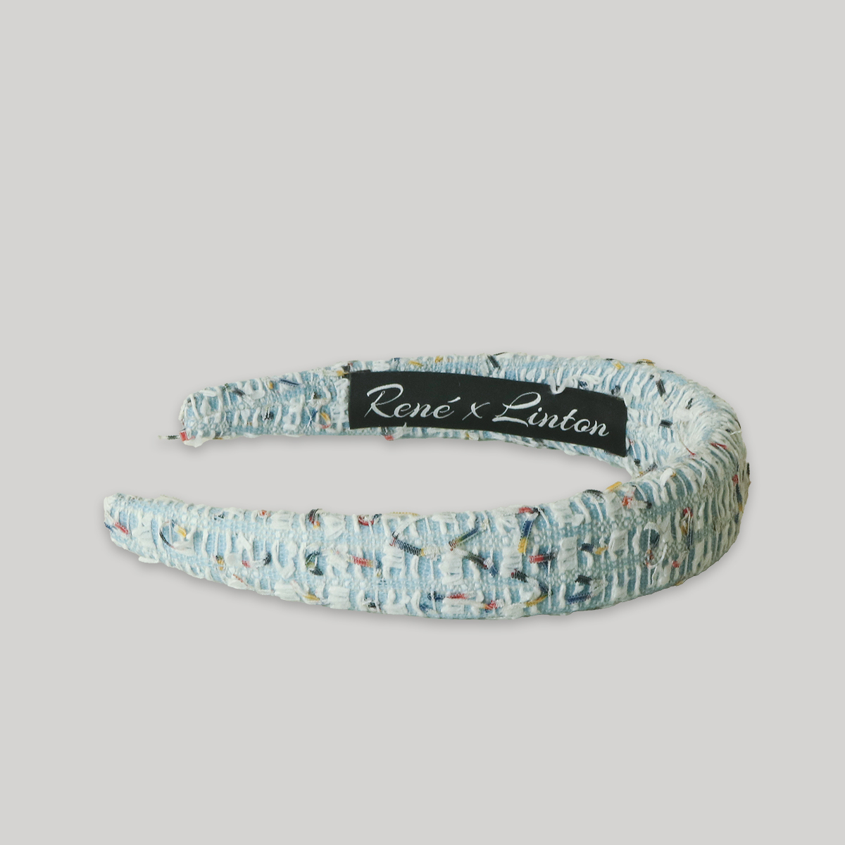 ツイードカチューシャ  ヘアバンド 3 センチ