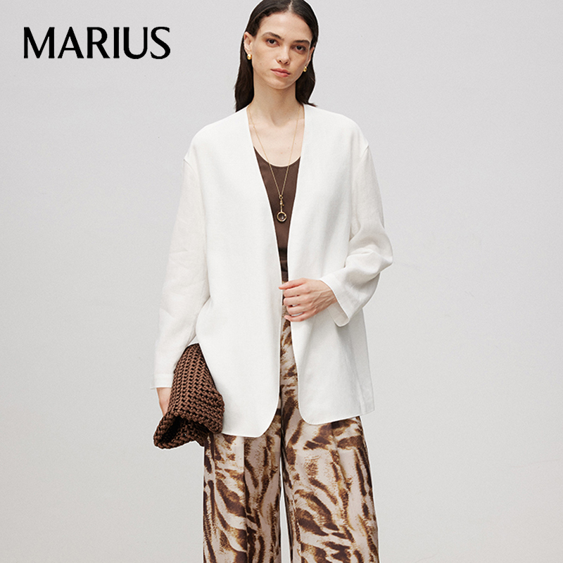 【MARIUS】ノーカラースーツ