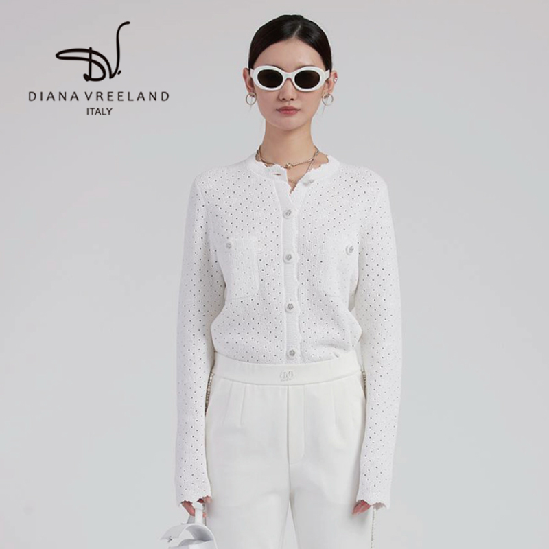 【Diana Vreeland】穴あきニットカーディガン