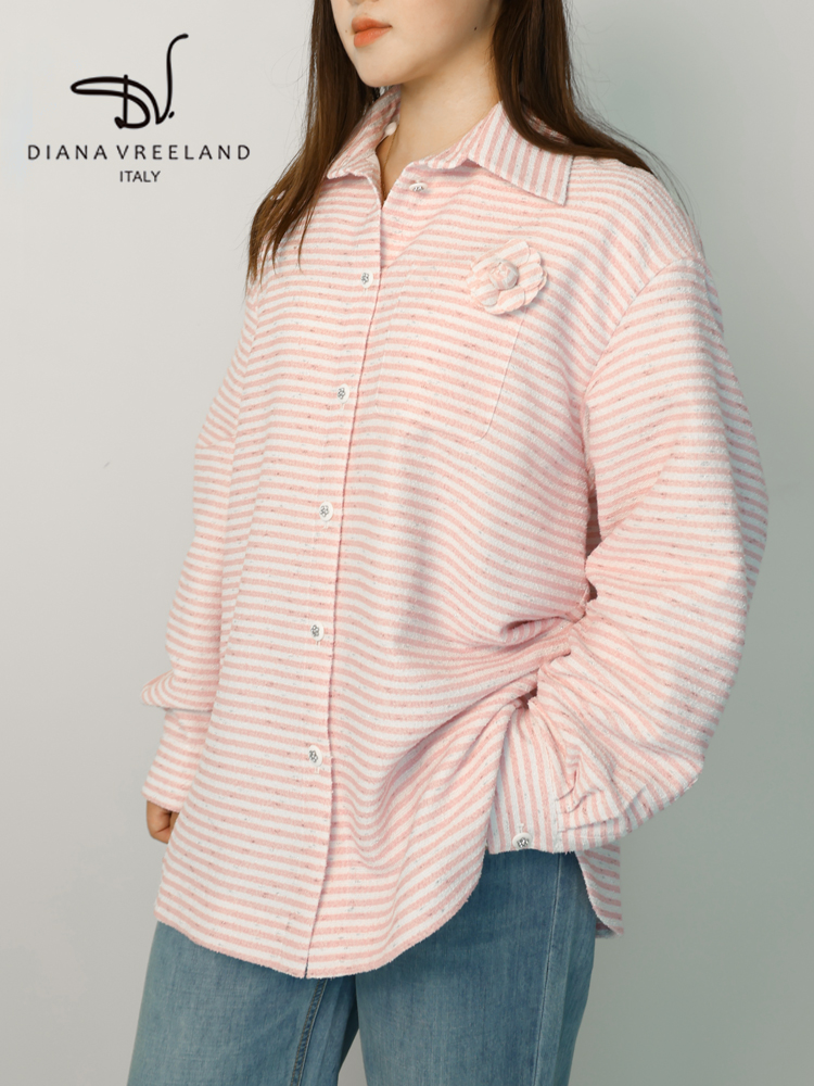 【Diana Vreeland】杢調シャツコート